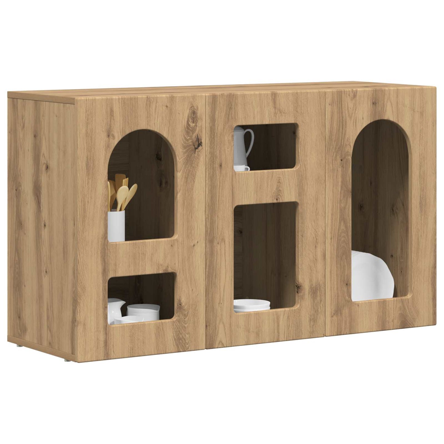 Credenza Rovere artigianale 100 x 35 x 59 cm Legno multistrato