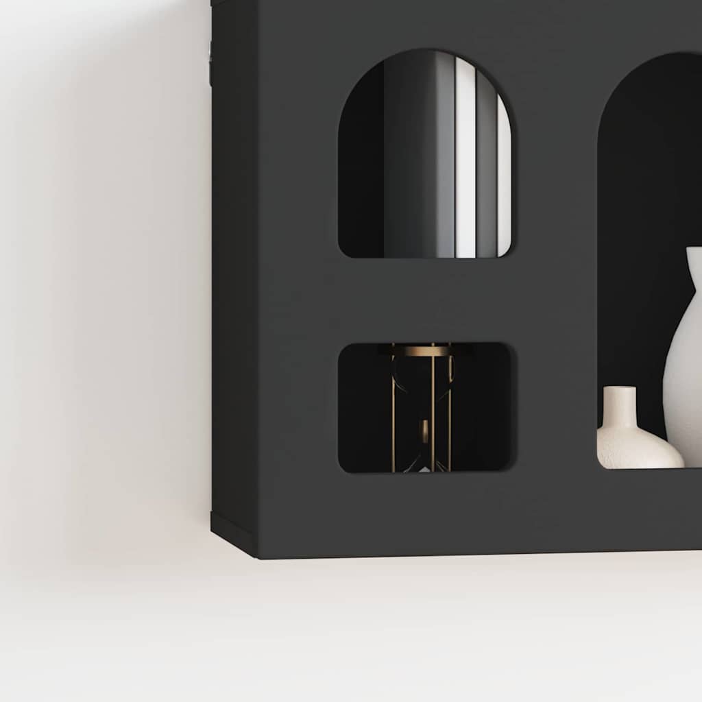 Armadio pensile Nero 60 x 20 x 40 cm Legno multistrato