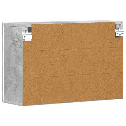 Armadio pensile con lo scaffale Grigio cemento 60 x 20 x 40 cm