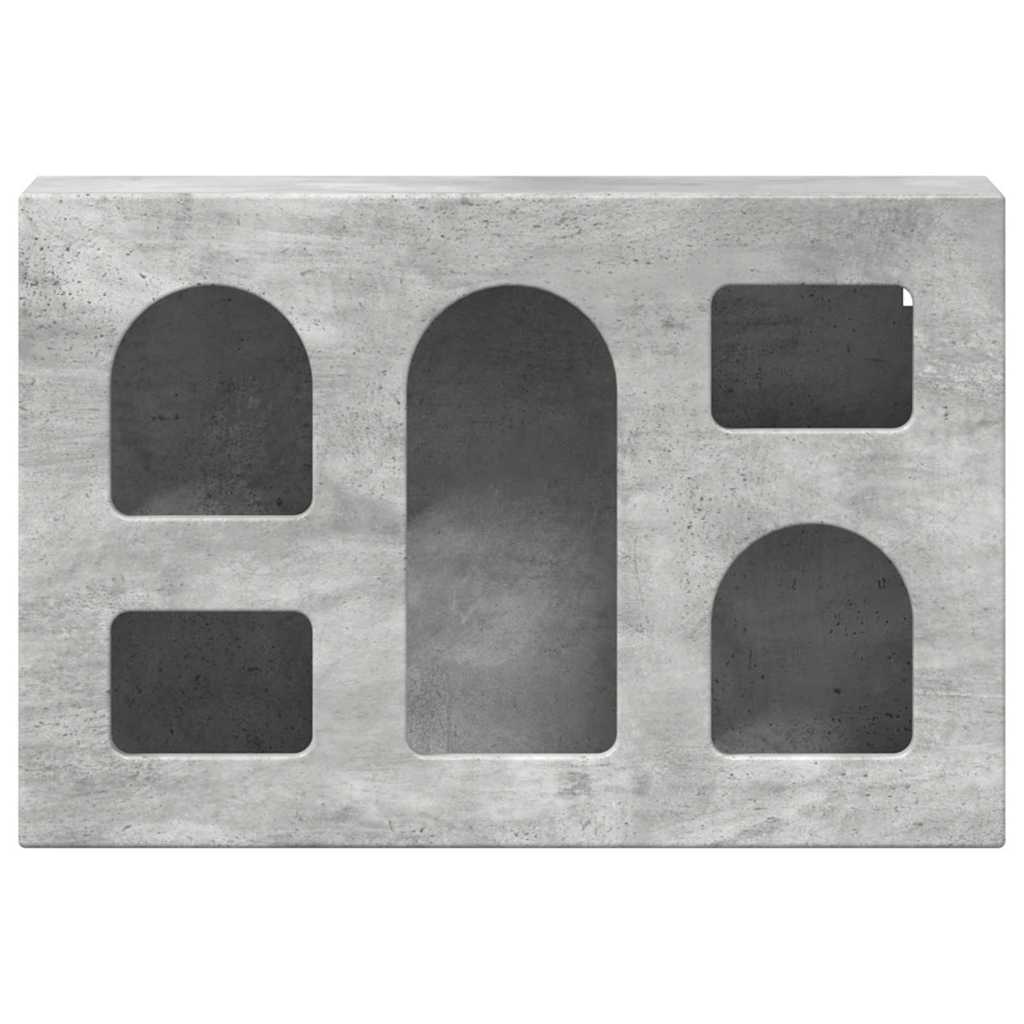 Armadio pensile con lo scaffale Grigio cemento 60 x 20 x 40 cm