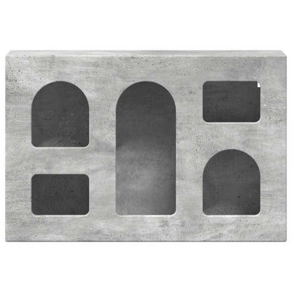 Armadio pensile con lo scaffale Grigio cemento 60 x 20 x 40 cm