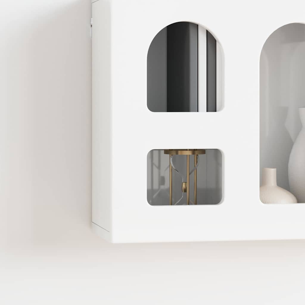 Armadio pensile Bianco Lucido 60 x 20 x 40 cm Legno multistrato