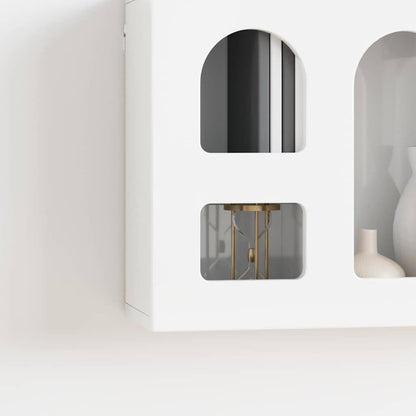 Armadio pensile Bianco Lucido 60 x 20 x 40 cm Legno multistrato