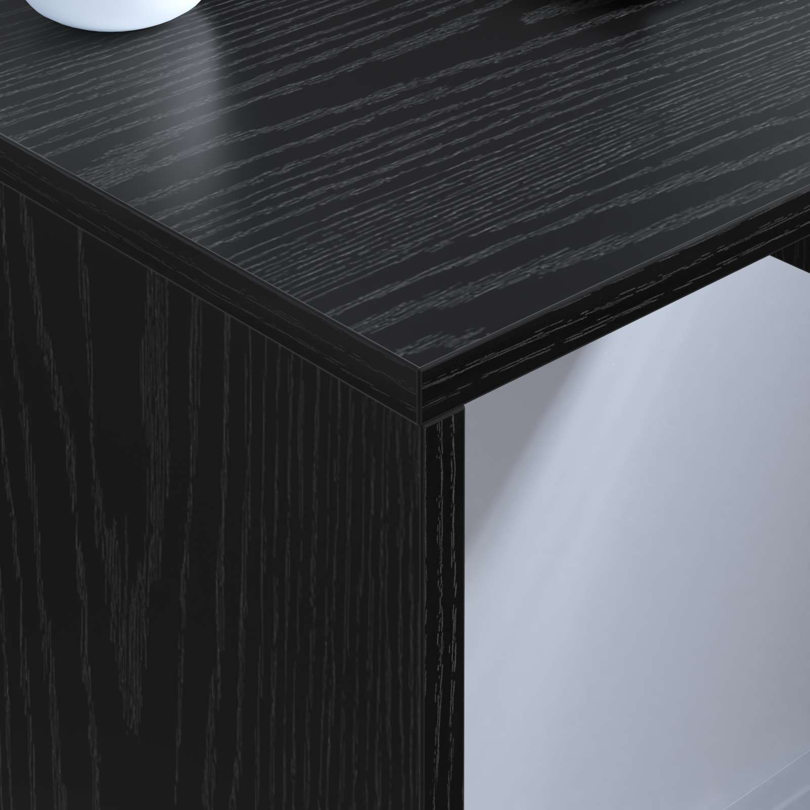 Scrivania a parete Rovere Nero 60 x 45 x 30 cm | homemem39