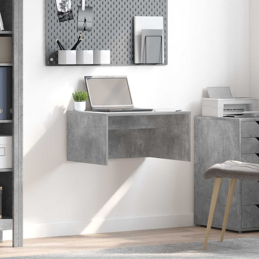 Scrivania a parete Grigio cemento 60 x 45 x 30 cm | homemem39