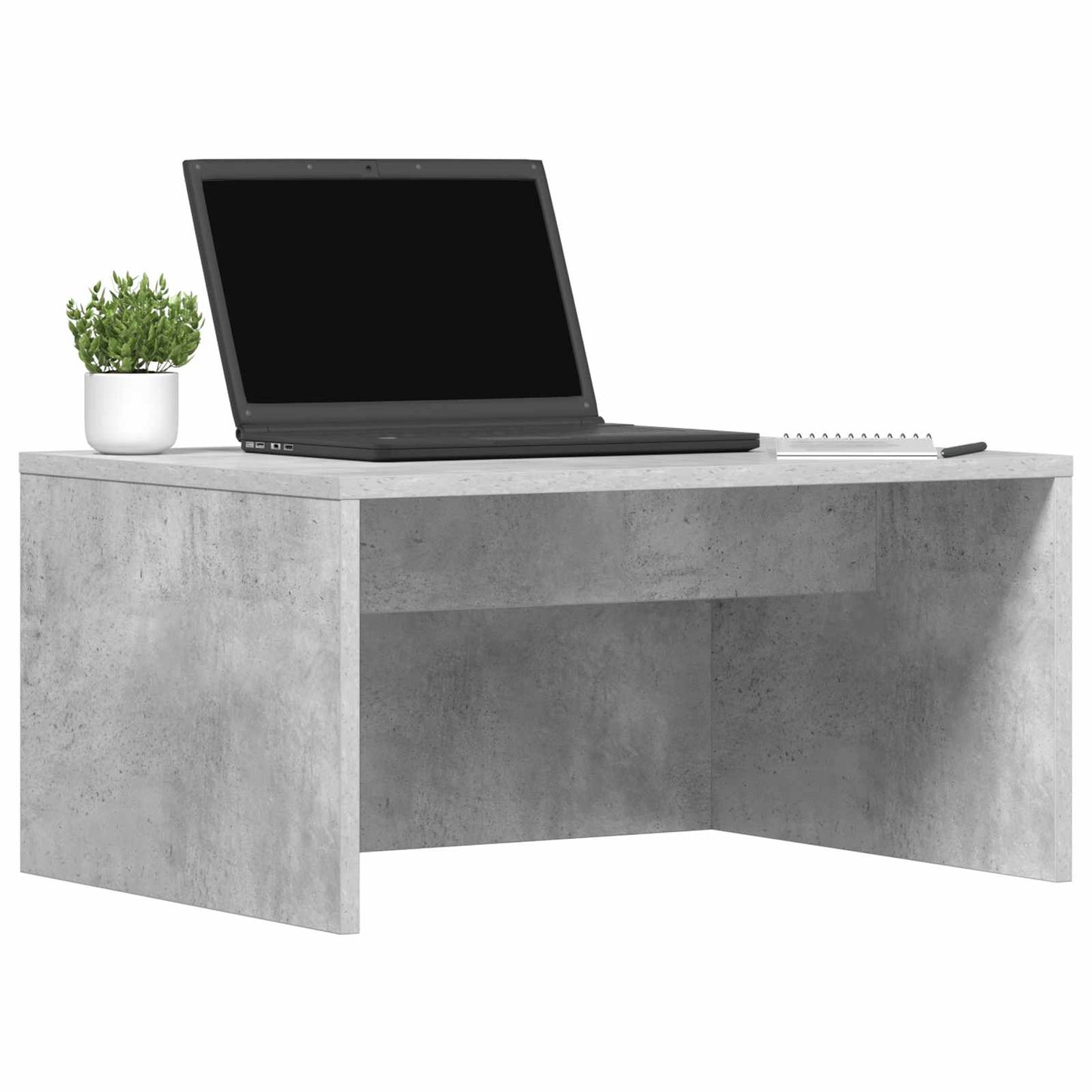 Scrivania a parete Grigio cemento 60 x 45 x 30 cm