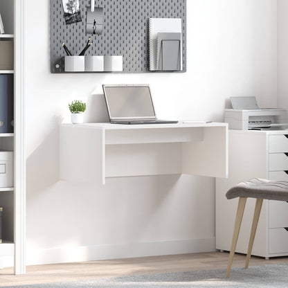 Scrivania a parete Bianco 80 x 45 x 30 cm Legno multistrato | homemem39