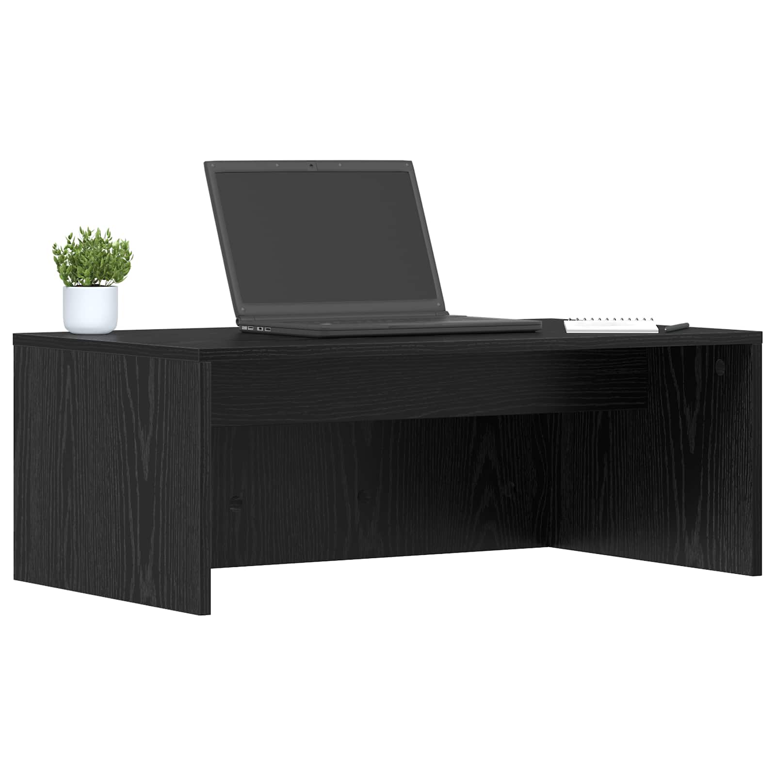 Scrivania a parete Rovere Nero 80 x 45 x 30 cm | homemem39
