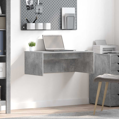 Scrivania a parete Grigio cemento 80 x 45 x 30 cm | homemem39