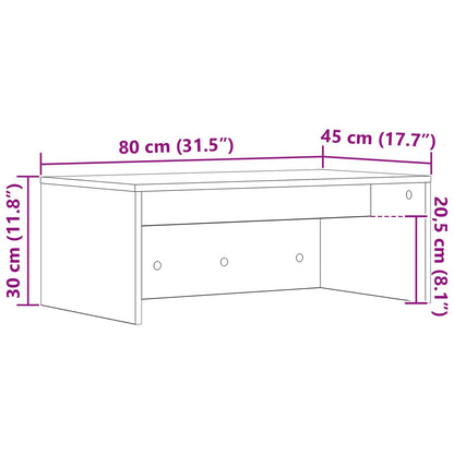 Scrivania a parete Rovere artigianale 80 x 45 x 30 cm