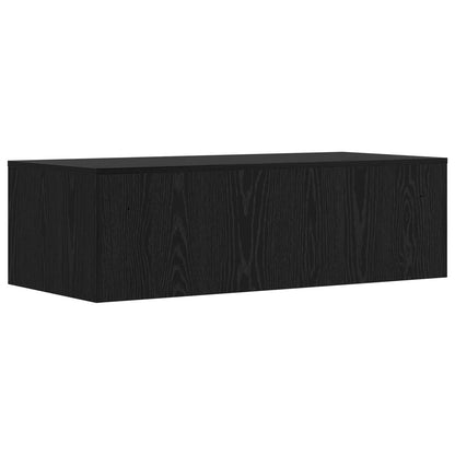 Scrivania a parete Rovere Nero 100 x 45 x 30 cm