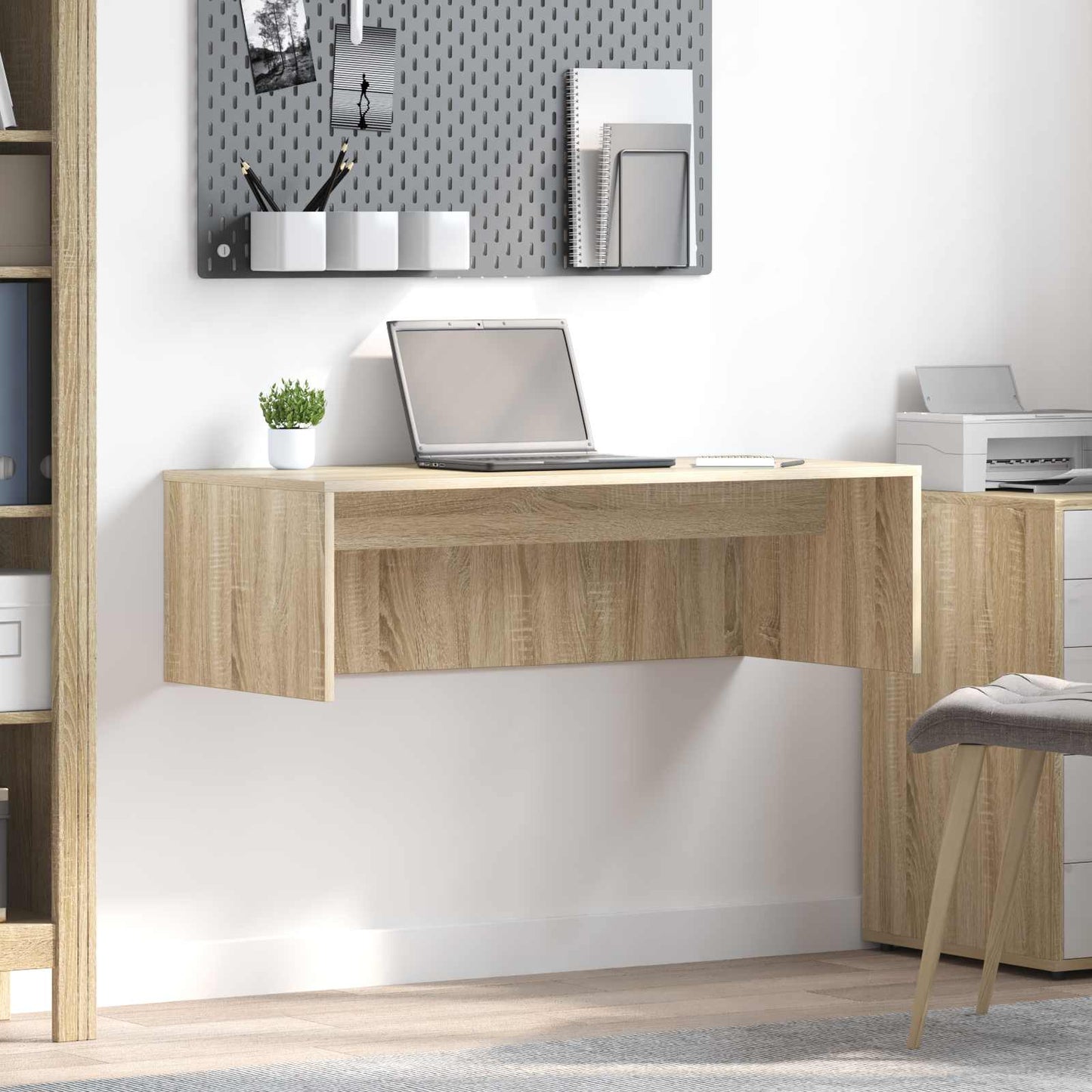 Scrivania a parete Rovere Sonoma 100 x 45 x 30 cm