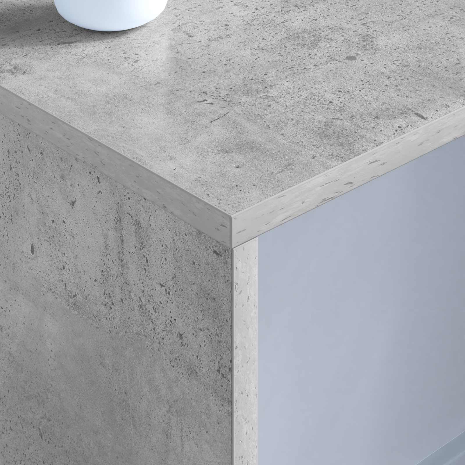 Scrivania a parete Grigio cemento 100 x 45 x 30 cm | homemem39