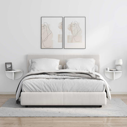 Scaffale da parete 2 pcs Bianco 38 x 19 x 19 cm