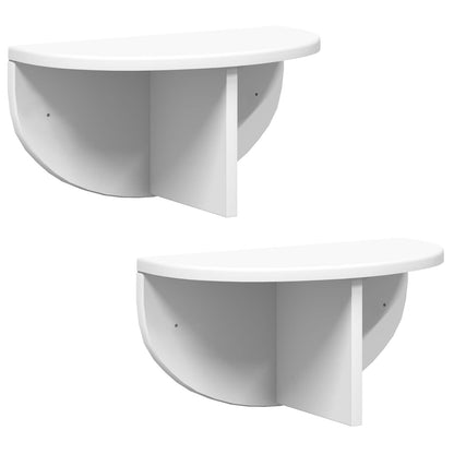 Scaffale da parete 2 pcs Bianco 38 x 19 x 19 cm