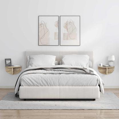 Scaffale da parete 2 pcs Rovere Sonoma 38 x 19 x 19 cm