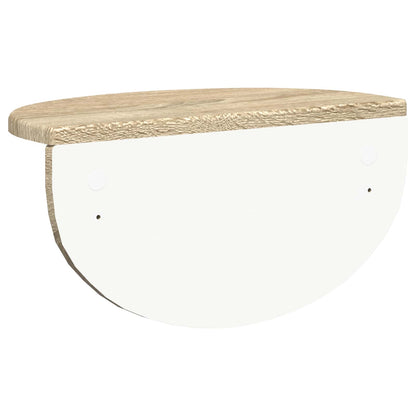 Scaffale da parete 2 pcs Rovere Sonoma 38 x 19 x 19 cm