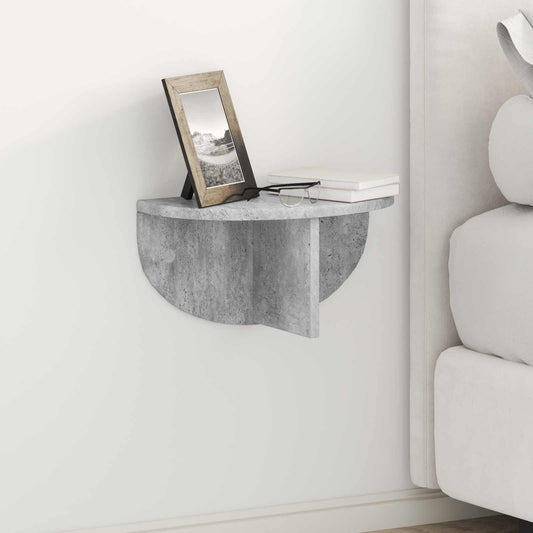 Scaffale da parete 2 pcs Grigio cemento 38 x 19 x 19 cm