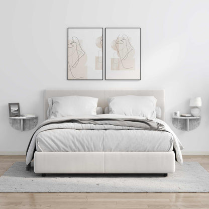 Scaffale da parete 2 pcs Grigio cemento 38 x 19 x 19 cm