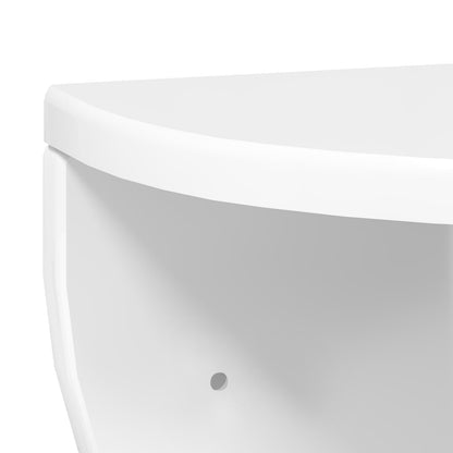 Scaffale da parete 2 pcs Bianco Lucido 38 x 19 x 19 cm