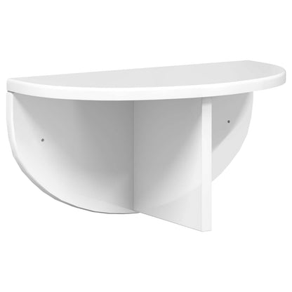 Scaffale da parete 2 pcs Bianco Lucido 38 x 19 x 19 cm