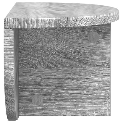 Scaffale da parete 2 pcs Grigio Sonoma 38 x 19 x 19 cm