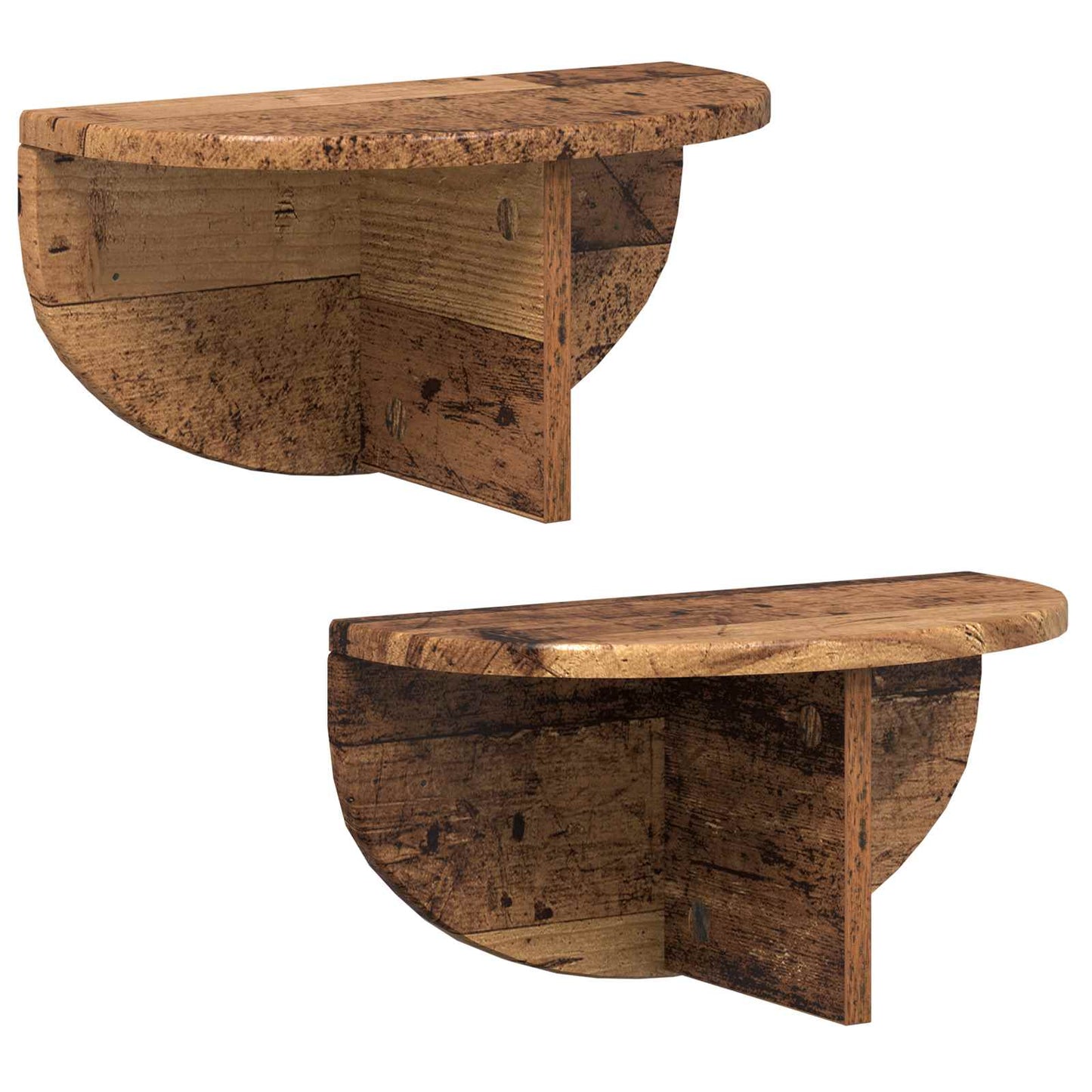 Scaffale da parete 2 pcs Legno vecchio 38 x 19 x 19 cm