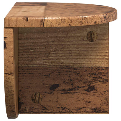 Scaffale da parete 2 pcs Legno vecchio 38 x 19 x 19 cm