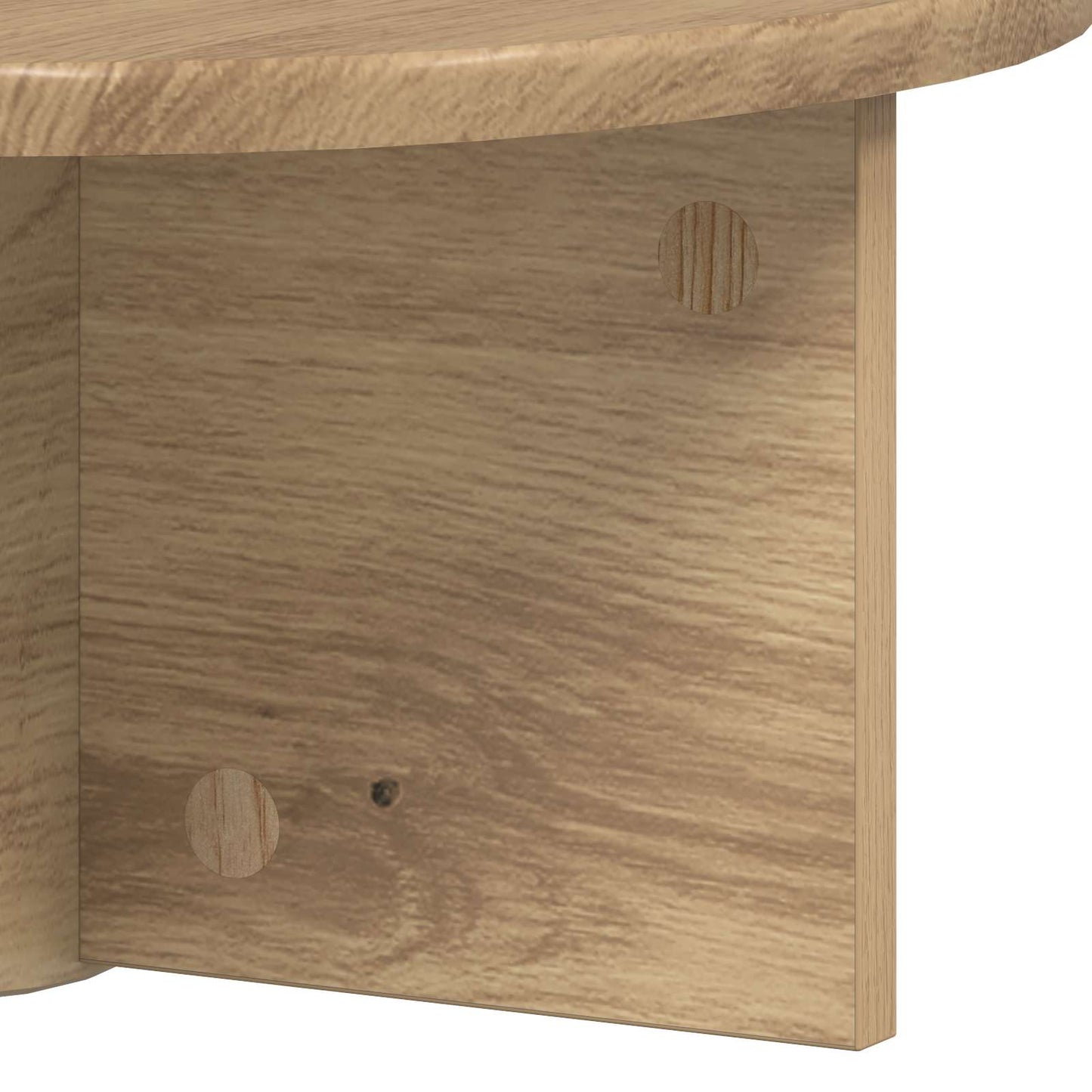 Scaffale da parete Rovere artigianale 38 x 19 x 19 cm