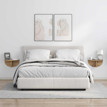 Scaffale da parete 2 pcs Rovere artigianale 38 x 19 x 19 cm