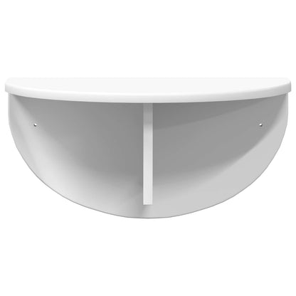Scaffale da parete 2 pcs Bianco 48 x 24 x 24 cm