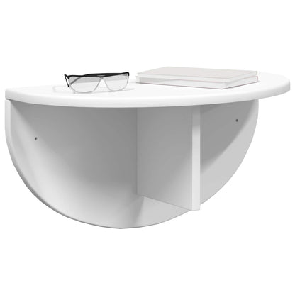 Scaffale da parete 2 pcs Bianco 48 x 24 x 24 cm
