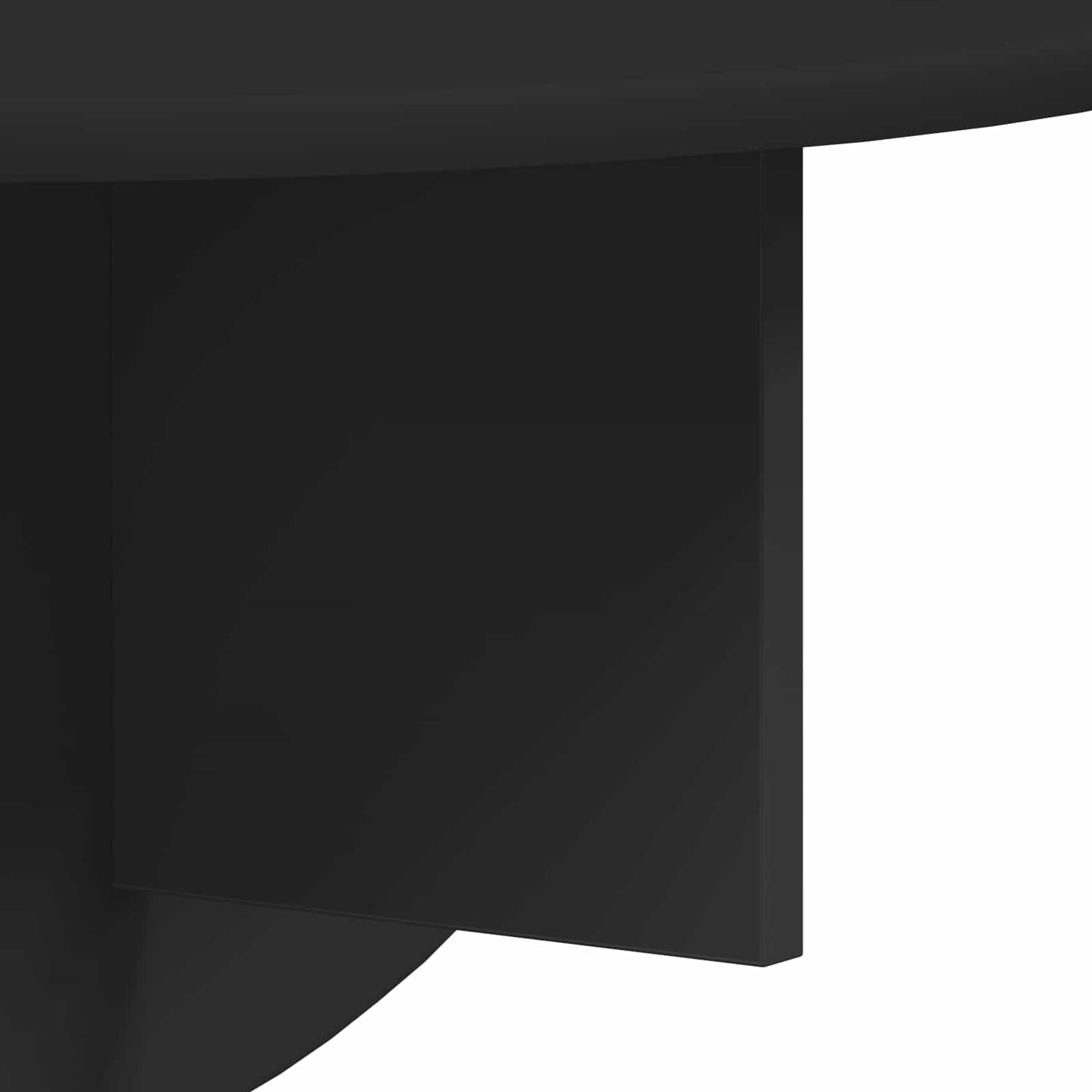 Scaffale da parete A parete 2 pcs Nero 48 x 24 x 24 cm