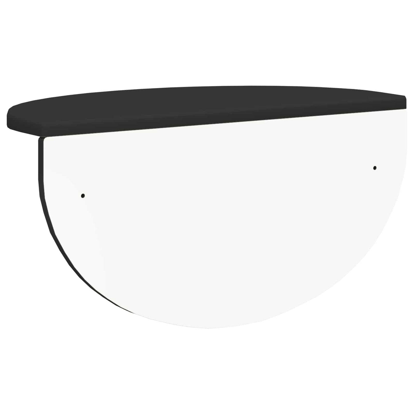 Scaffale da parete 2 pcs Nero 38 x 19 x 19 cm Legno multistrato