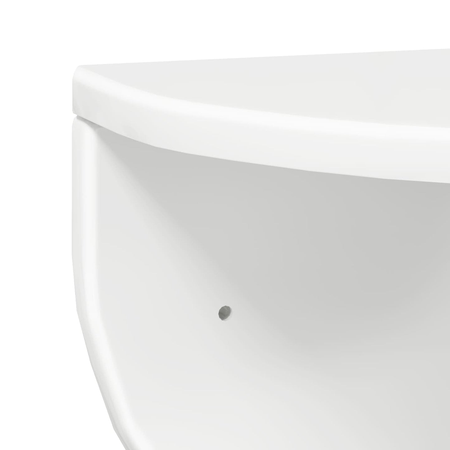 Scaffale da parete Bianco Lucido 38 x 19 x 19 cm