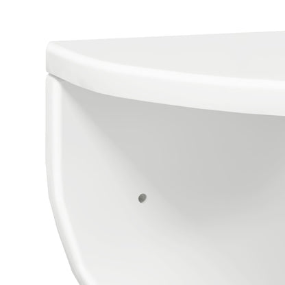 Scaffale da parete 2 pcs Bianco Lucido 38 x 19 x 19 cm