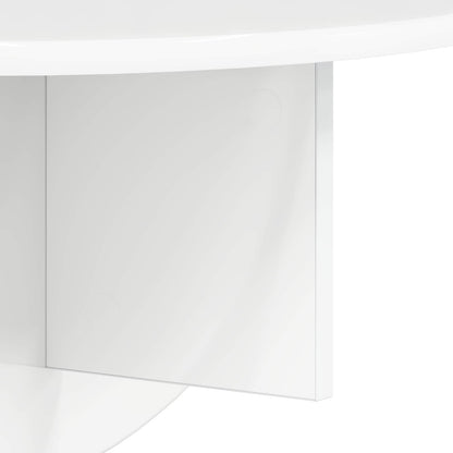 Scaffale da parete A parete 2 pcs Bianco Lucido 48 x 24 x 24 cm
