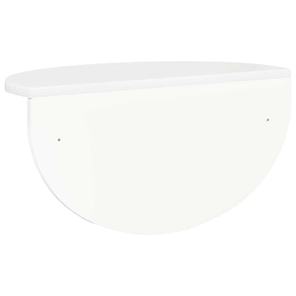 Scaffale da parete 2 pcs Bianco Lucido 38 x 19 x 19 cm