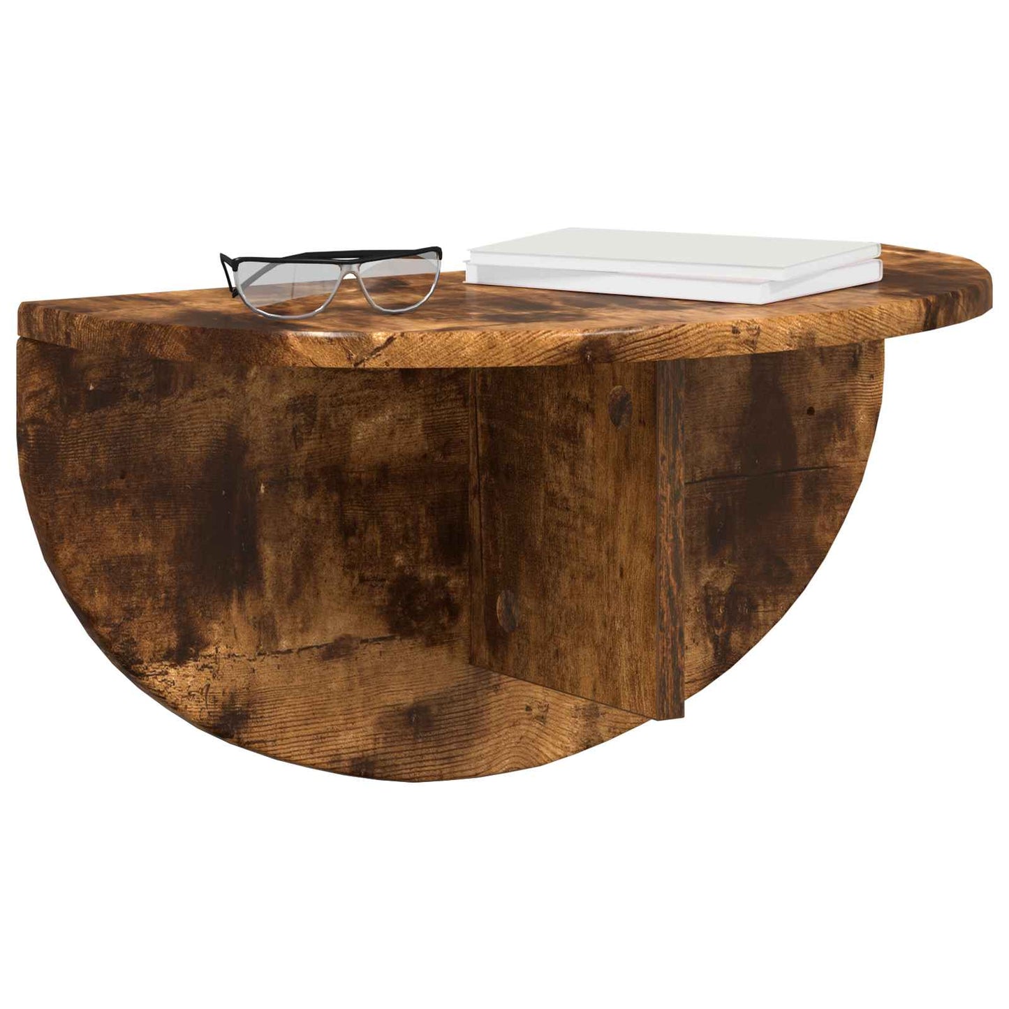 Scaffale da parete 2 pcs Rovere fumé 38 x 19 x 19 cm