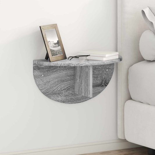 Scaffale da parete Grigio Sonoma 48 x 24 x 24 cm