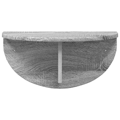 Scaffale da parete Grigio Sonoma 48 x 24 x 24 cm