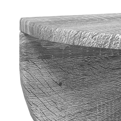 Scaffale da parete 2 pcs Grigio Sonoma 38 x 19 x 19 cm