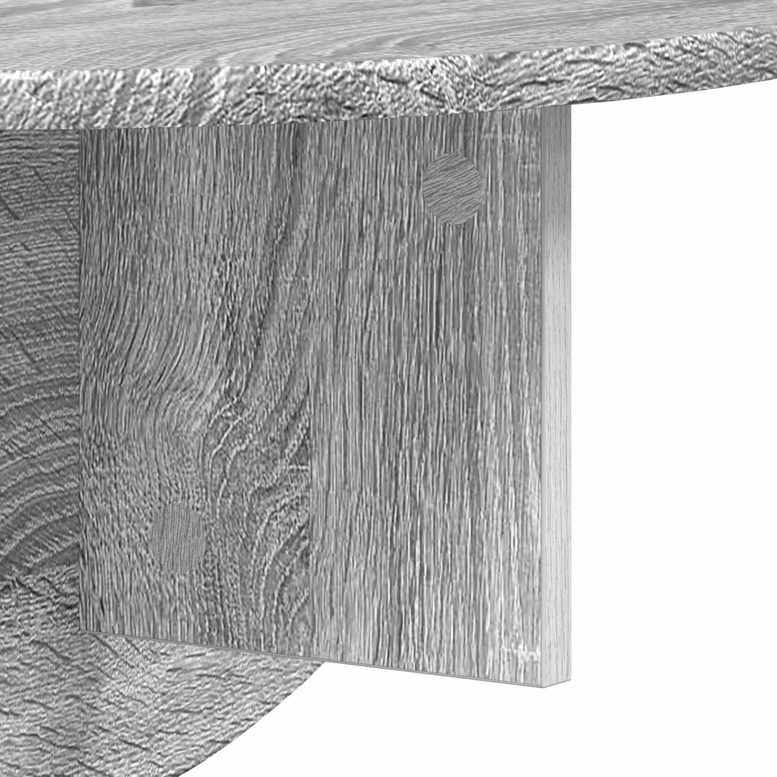 Scaffale da parete 2 pcs Grigio Sonoma 48 x 24 x 24 cm | homemem39