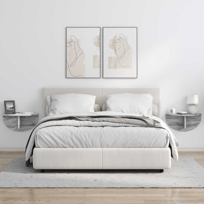 Scaffale da parete 2 pcs Grigio Sonoma 38 x 19 x 19 cm