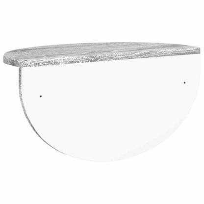 Scaffale da parete 2 pcs Grigio Sonoma 38 x 19 x 19 cm