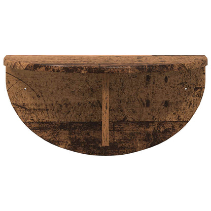 Scaffale da parete 2 pcs Legno vecchio 48 x 24 x 24 cm