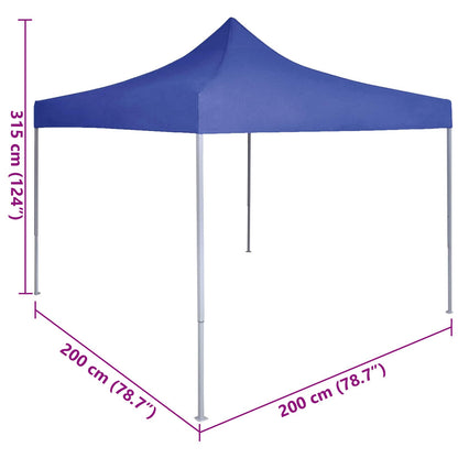 Tenda Party Blu 200 x 200 x 315 cm Tessuto Oxford