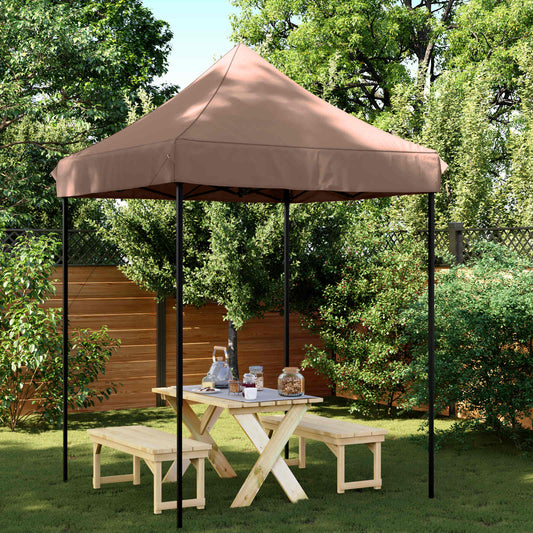 Tenda Party Marrone 200 x 200 x 306 cm Tessuto Oxford | homemem39