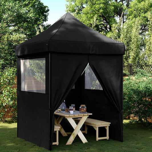 Tenda Party Nero 200 x 200 x 306 cm Tessuto Oxford | homemem39