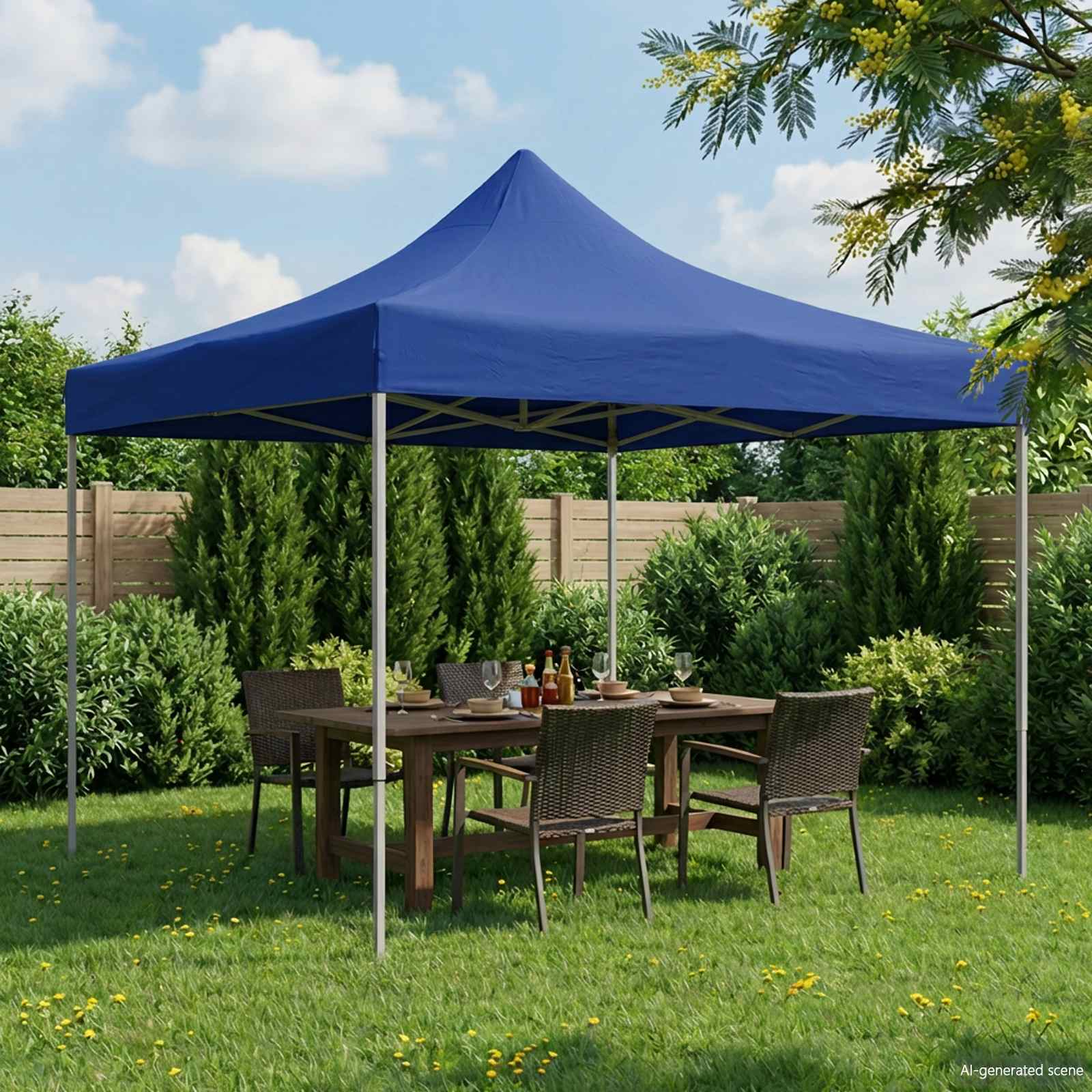 Tenda Party Blu 291 x 291 x 315 cm Tessuto Oxford | homemem39